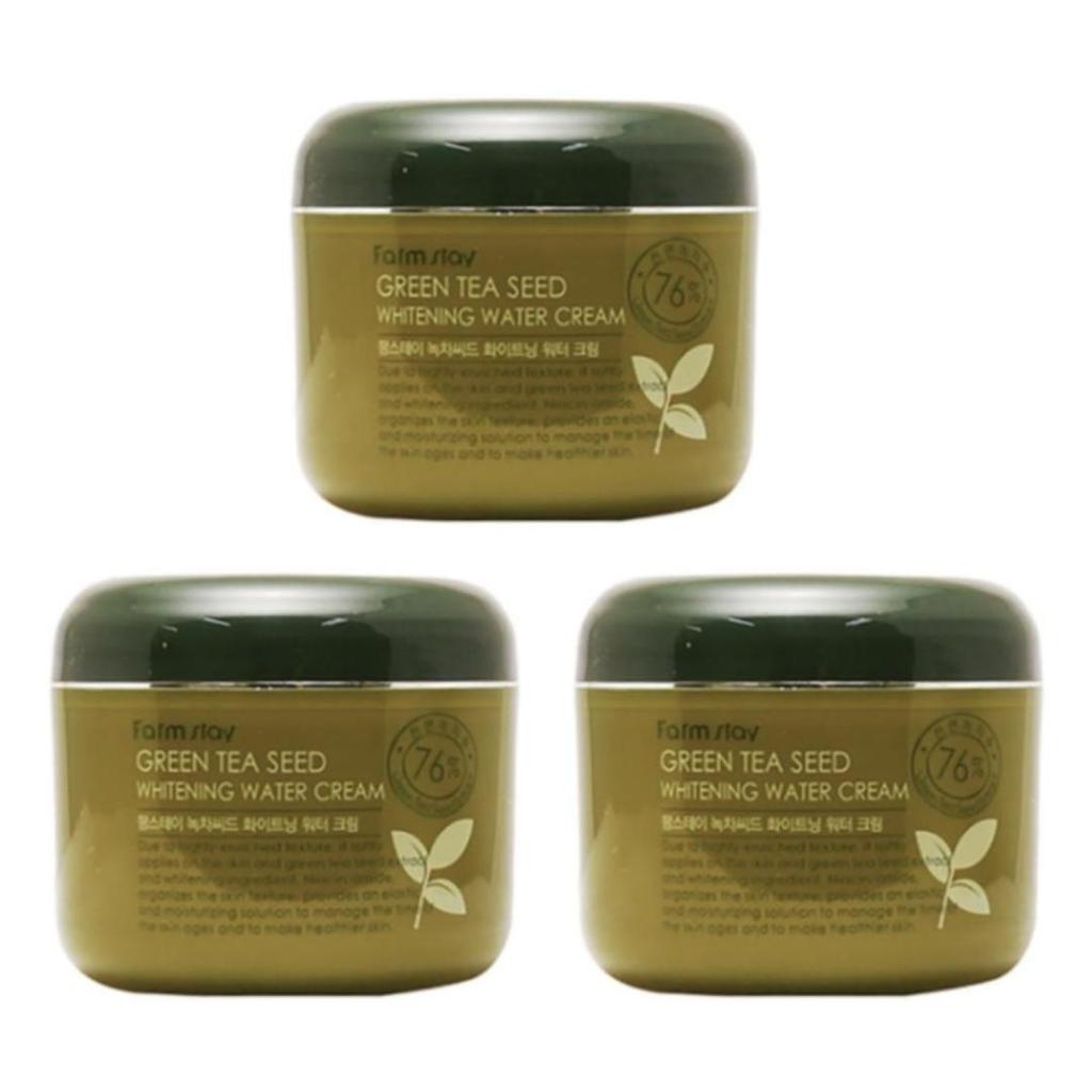 FARM STAY Aufhellende Wassercreme mit Grünteesamen, 100 g (3 Optionen)
