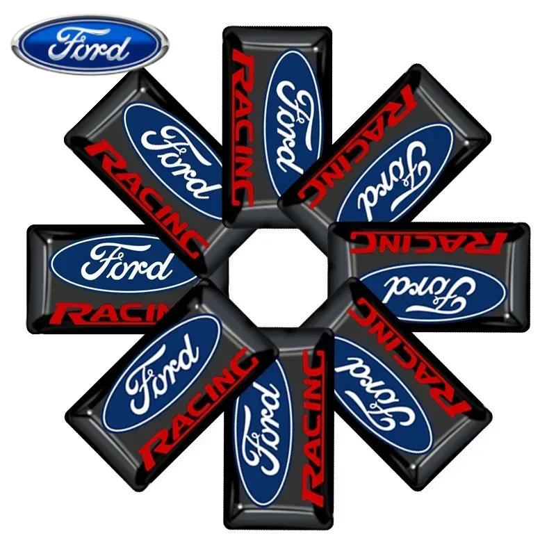 Car Sticker Ford 10PCS Car Steering Wheel Button Multimedia Sticker Logo Decals For Ford Fiesta EcoSport Escort Focus 1 2 3 Mk2