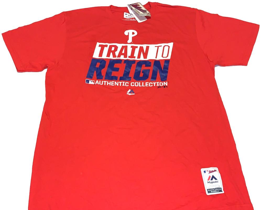 Rare! Vintage Philadelphia Phillies Train To Reign Baseball T-Shirt New! NWT XL Unisex T-Shirt XL