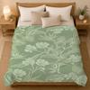 Bohemia Green Bohemian Wall Art Throw 240G Flannel Blanket, Suitable For Sofas, Beds, Offices,  Exquisite Gift Blankets