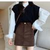 Women's High Waist Corduroy A-line Skirt: Versatile & Stylish for Autumn/Winter 2026