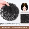 LUPU Synthetic Hair Pieces With Bangs Natural Black Brown Clip In Hair Extensions Hairpieces Heat Resistant Fiber For Women
