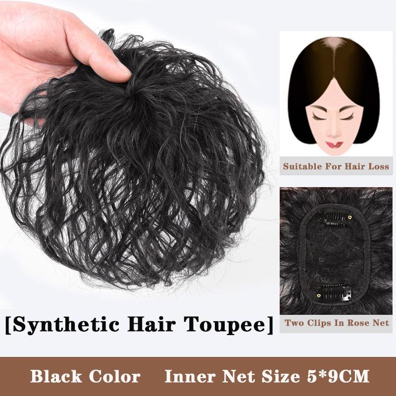 LUPU Synthetic Hair Pieces With Bangs Natural Black Brown Clip In Hair Extensions Hairpieces Heat Resistant Fiber For Women