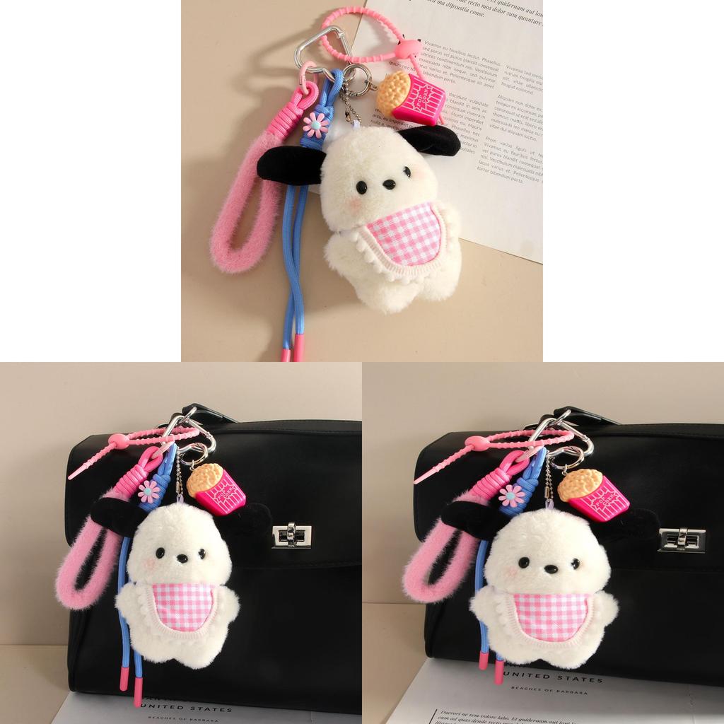 Miu Style Plush Animal Bag Charm With Pacha Dog Design For Cute Accessories