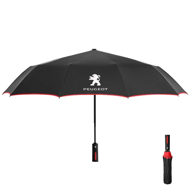 Car Automatic Folding Windproof Sunshade Umbrella For Peugeot 206 5008 207 208 301 308 407 408 508 2008 3008 4008 GT RCZ GTLine