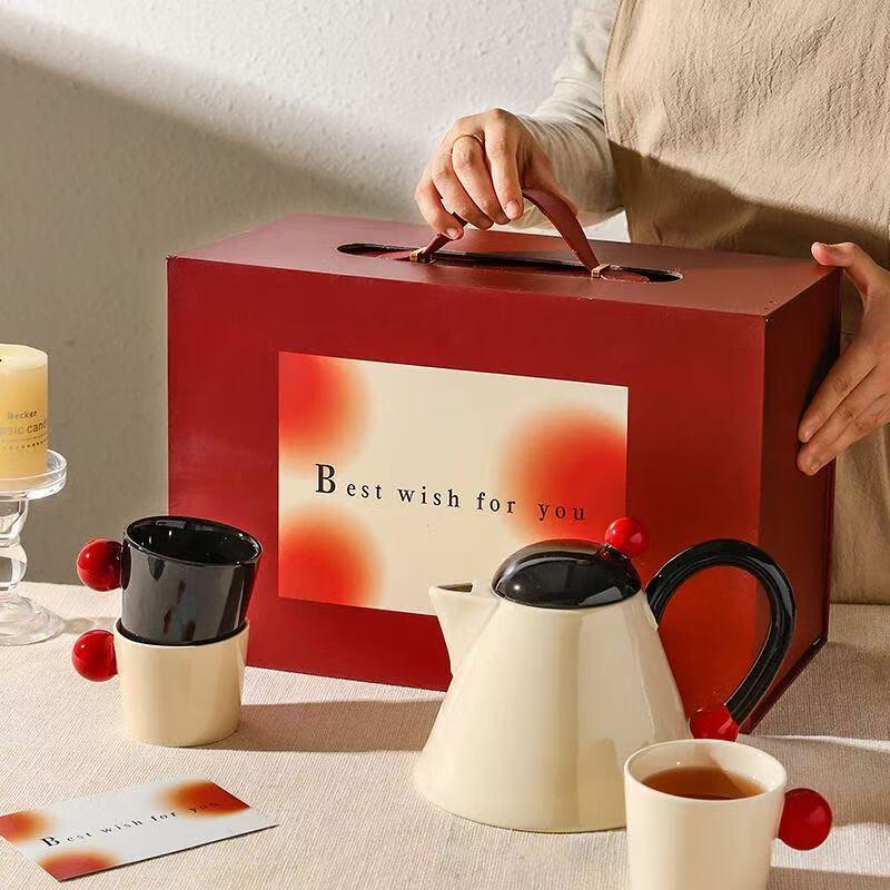 Nordic Style Ceramic Tea Set Gift Box