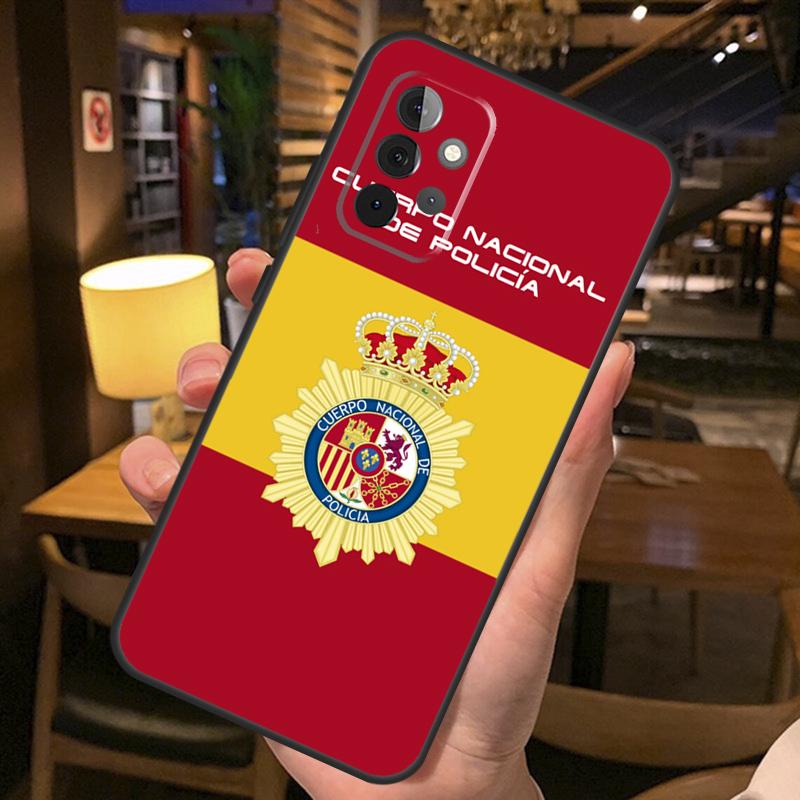 Spain National Police Logo Case For Samsung Galaxy A52 A12 A22 A32 A42 A51 A71 A13 A23 A33 A53 A14 A54 A34 Phone Cover