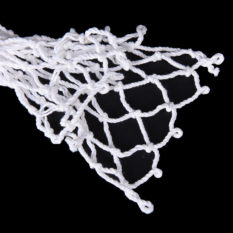 6 ks/sada Bílé síťové kapsy na kulečníkový stůl z bavlny