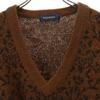 Yves Saint Laurent 90s Old Overall Handle Long Sleeve V Neck Sweater Knit Women Used