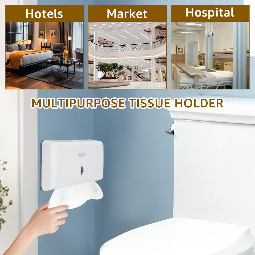 Distribuitor de prosoape de hârtie pentru montare pe perete Distribuitoare de prosoape de hârtie fără perforare pentru baie, toaletă, bucătărie, birou, suport pentru prosoape de hârtie