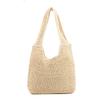 Woven bag women's 2025 new casual vacation seaside beach bag casual lazy fashion straw bag shoulder bag