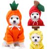 Pet Hoodie Warm Fleece Pullover Soft Comfortable Winter Outfit with Hood and Drawstring for Small Medium Dogs and Cats