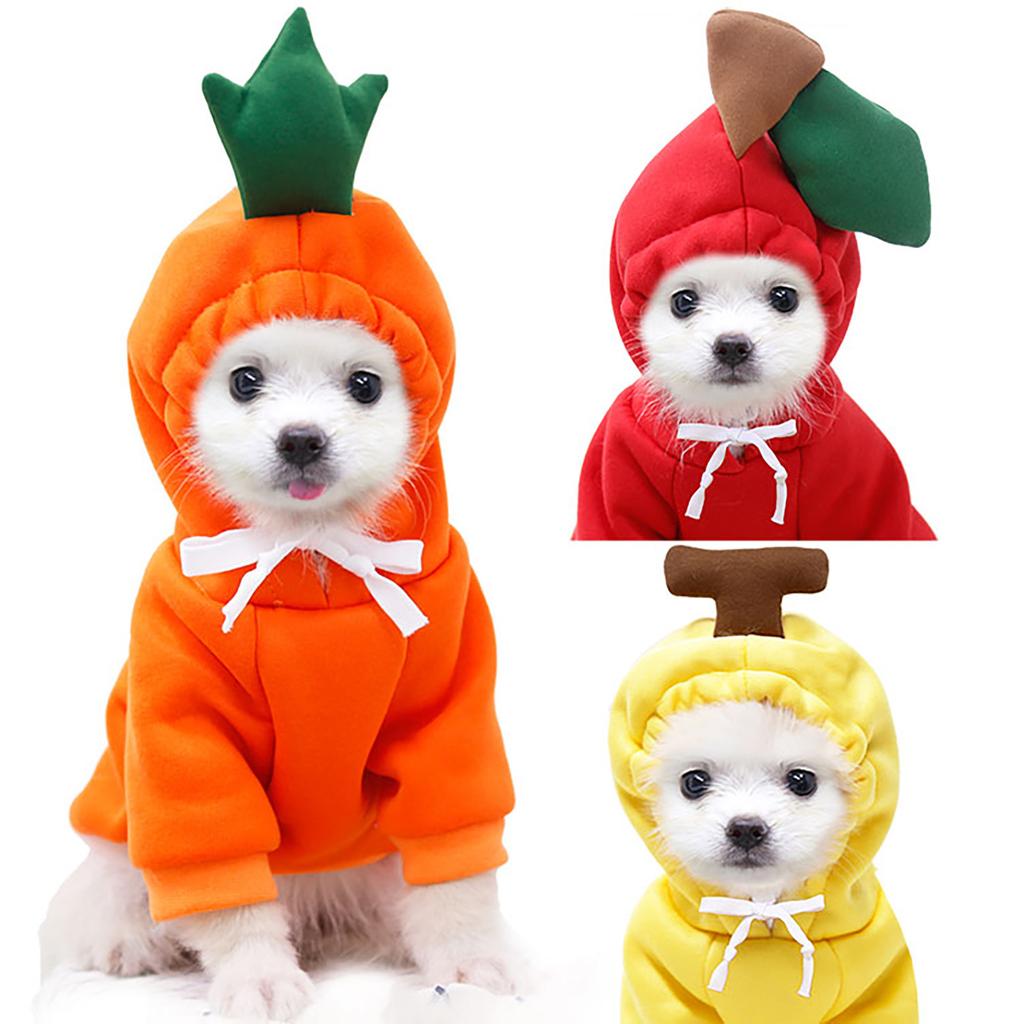 Pet Hoodie Warm Fleece Pullover Soft Comfortable Winter Outfit with Hood and Drawstring for Small Medium Dogs and Cats