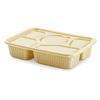 Eco-Friendly Biodegradable Cornstarch Five-Compartment Bento Box