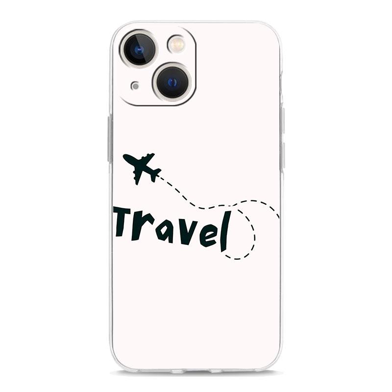 Phone Case For iPhone 17 Air Cases iPhone 16 15 12 13 14 Pro Max SE 7 8 Plus iPhone11 Clear Soft Cover Airplane Pattern