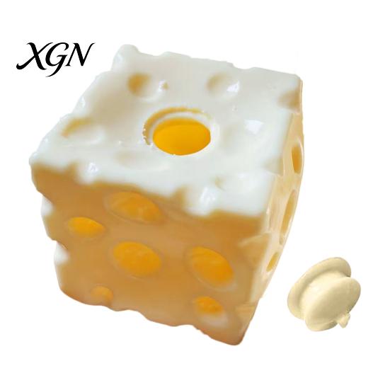 Classroom Sensory Toy Cheese Squeeze Slow Rising Stress Relief Soft Rebound Foam Texture Cube Fidget for Office Home Use
