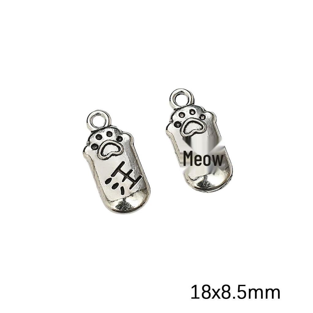 Antique Silver Moon Pentagram Pendant for DIY Jewelry Making