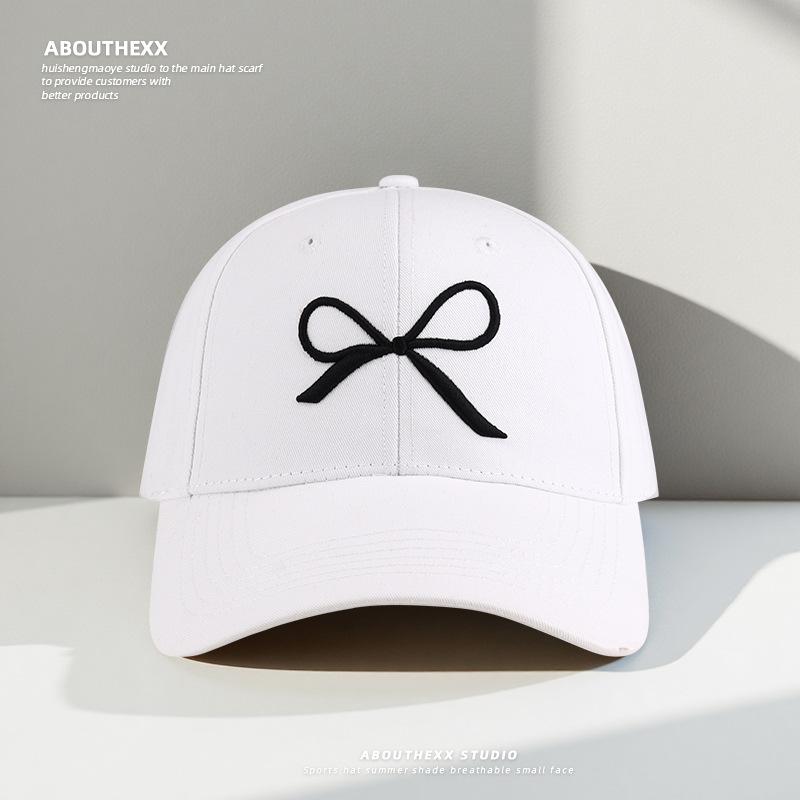 

Корейский стиль бант шляпа-котелок для женщин модная и универсальная бейсболка для отдыха на открытом воздухе маленькая кепка с козырьком трендовая M（56-58cm）