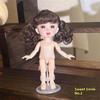 1 Set Cute 1/8 Doll 3D Real Eye 13 Joint Movable Cute 16-17Cm Doll With Different Expressions Girl Toy