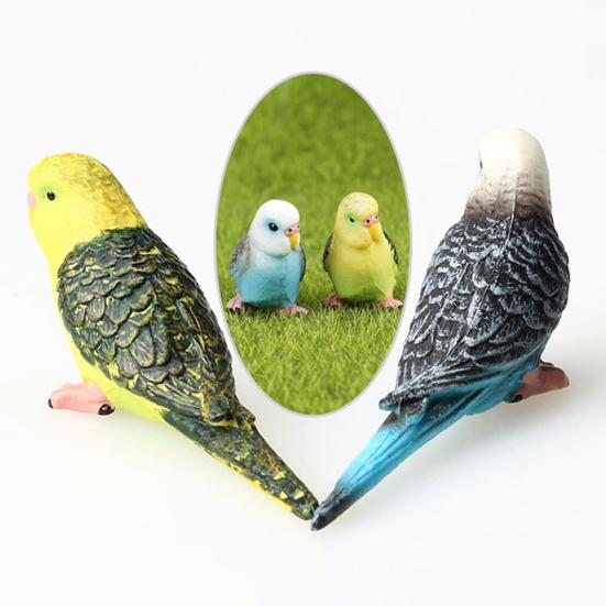 Artificial Est Parrot Bird Mini Animal Model Garden Lawn Yard Ornament Decor