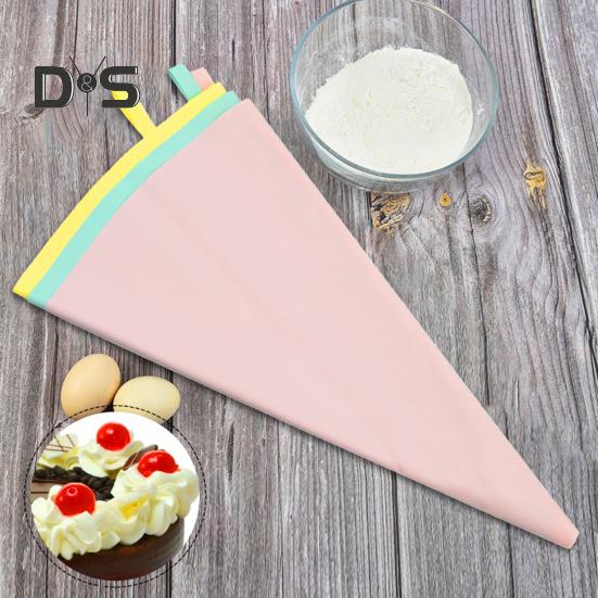 2ks silikonová poleva Cukrářské sáčky Hladký vnitřek Snadné zmáčknutí Opakovaně použitelný krémový sáček Zdobení košíčků Nástroje na pečení