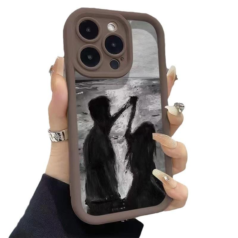 Couple new models are suitable for iphone17 mobile phone case Apple 15promax/14 anti-drop 13pro art 16 Europe and America