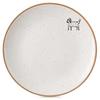 Talerz Deserowy Płytki Mały Na Ciasto Deser Ceramiczny Beżowy Kremowy 20 Cm