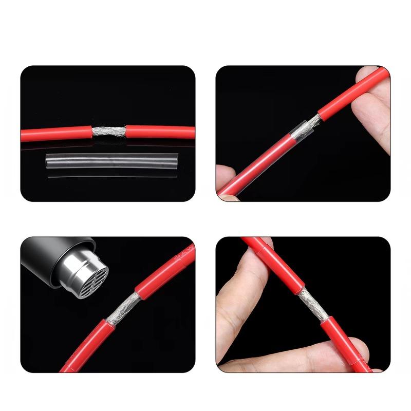 100/300pcs Transparent Heat Shrinkable Tube 2:1 Insulation Cable Sleeves Tubes Flam Retardant Wire Wrap Protection Covers