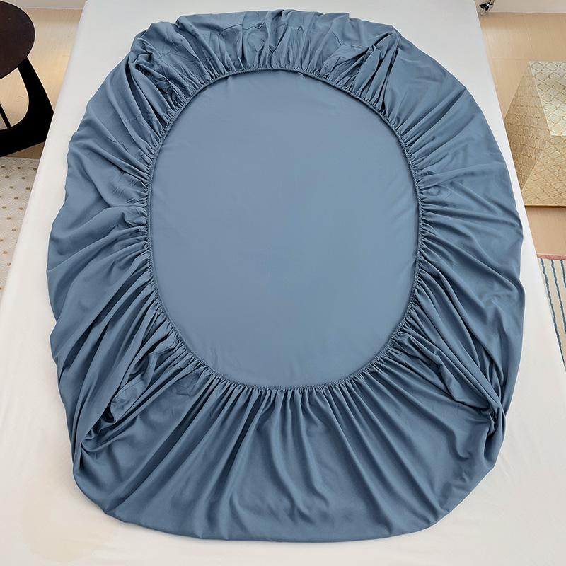 Fitted Bed Sheet with Elastic Bands Luxury Mattress Cover Single Double King Queen Size Bed Cover 100/120/150/180 (No Pillowcase