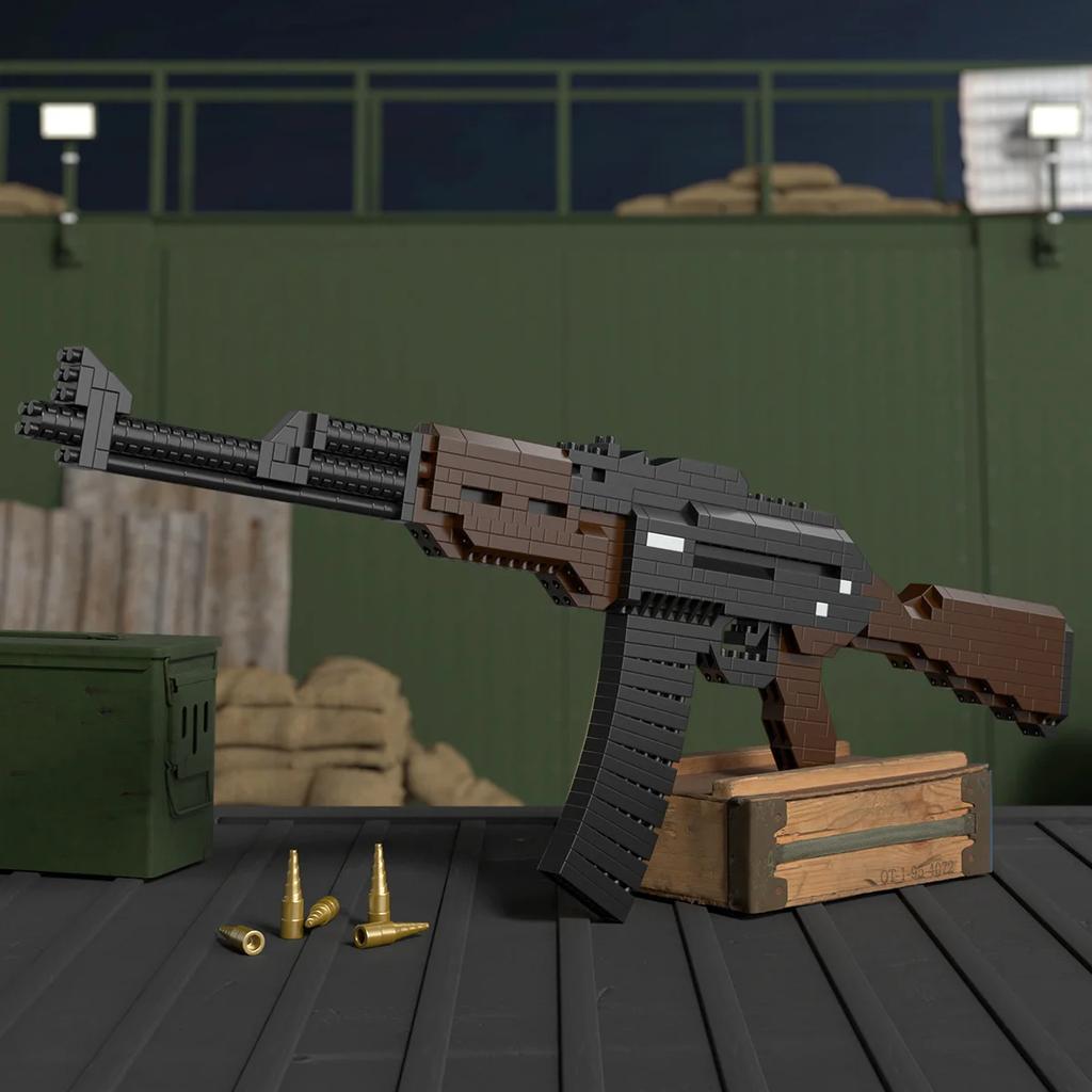 Building Blocks Toy Gun Sets Army Weapon Submachine Assembly DIY Bricks Kids Education Toys Model Holiday Gifts