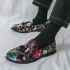 Fashion Luxury Designer New Flower Tassels Patent Leather Casual Shoes For Men Driving Loafter Formal Wedding Dress Homecoming Zapatos