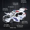 1:32 X-Trail Car Model Toys SWAT Trailing RV Alloy Diecast Polic Cars Sound Light Pull Back Doors Opened Toy Vehicle Boy Gifts