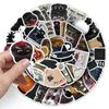 50 Sheets Urban Modern Retro Stickers: Downtown Girl DIY Creative Decoration for Computer