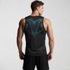 Trendy Sports Vest Men's Fitness Quick Drying Breathable Slim Sleeveless Tight Training Elastic Slim Fit Tops L-XXL