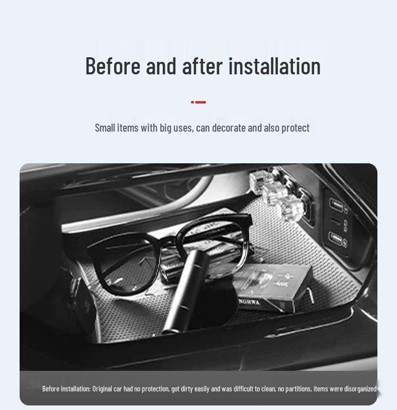 Compatible with 25 Jetour Dasheng Models: Silicone Car Console Organizer Storage Box.