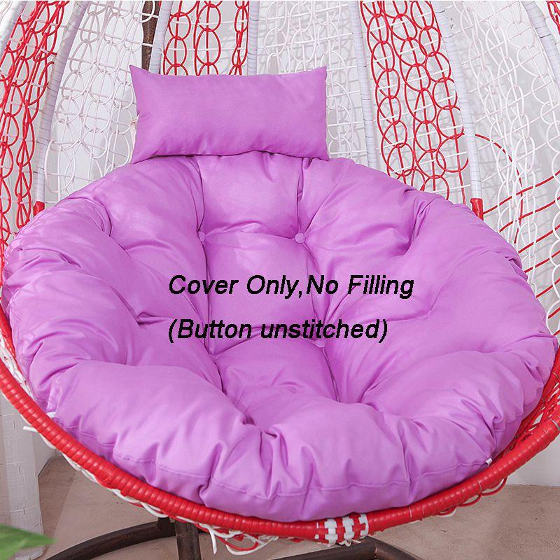 Rattan Swing Chair Cushion Hanging Egg Chair Soft Mat Pad Cover Inoutdoor Patio