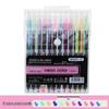 Pastell-Gelstift mit großer Kapazität und Glitzer für DIY-Zeichnen & Journaling