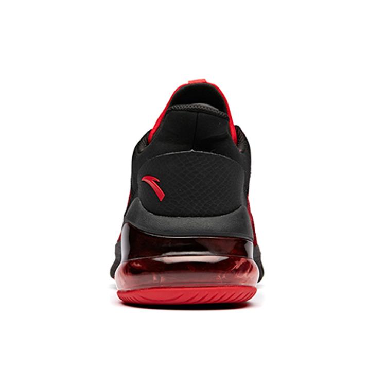 Anta Cushioning Breathable Low top Training Shoes Men's Black Red 11917772-7