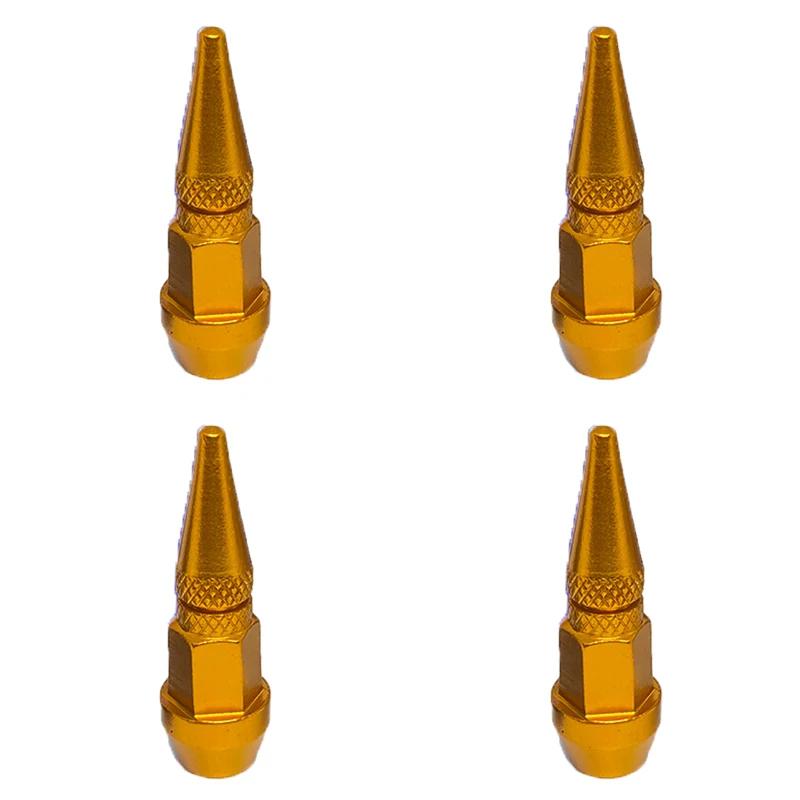 1/4Pcs Bullet Valve Caps Car Motorcycle Wheel Tire Valve Caps Dustproof Cover 45mm Spiked Valve Caps Auto Exterior Accessories