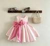 2026 Spring/Autumn Girls' Bowknot Princess Dress - Sweet Formal Birthday Party Outfit