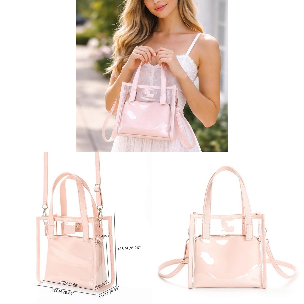 Pvc Single Shoulder Bag With Matte Finish For Daily Casual Use