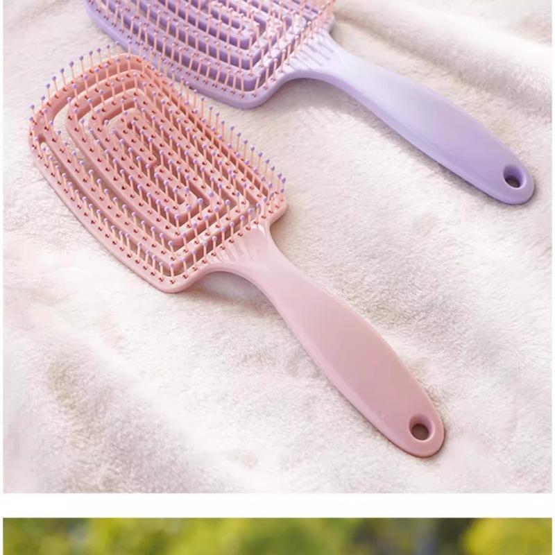 1 Stück Entwirrbürste, doppelt verwendbar für trockenes und nasses Haar, Damen-Haarbürste mit gebogenen Borsten, für langes, dickes, dünnes und lockiges Haar, zur täglichen Haarpflege