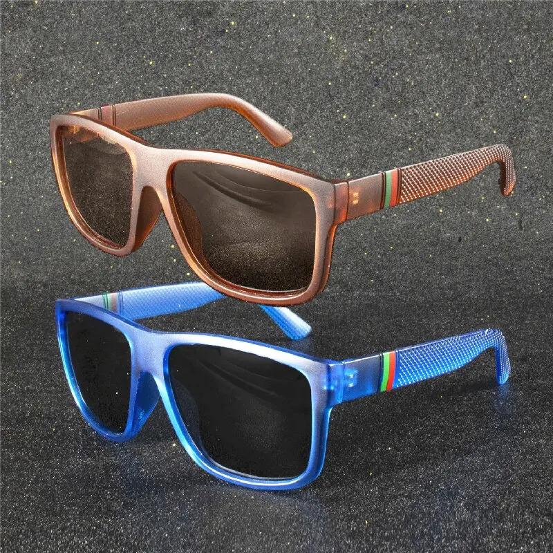 3PCS Fashion Square Polarized Sunglasses Men Vintage PC Male Sun Glasses Women Stylish Black Sport Shades