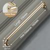 KAK Zinc Alloy Bright Gold Cabinet Pulls Light Luxury Stylish Kitchen Handles for Furniture Drawer Knobs Cabinet Hardware