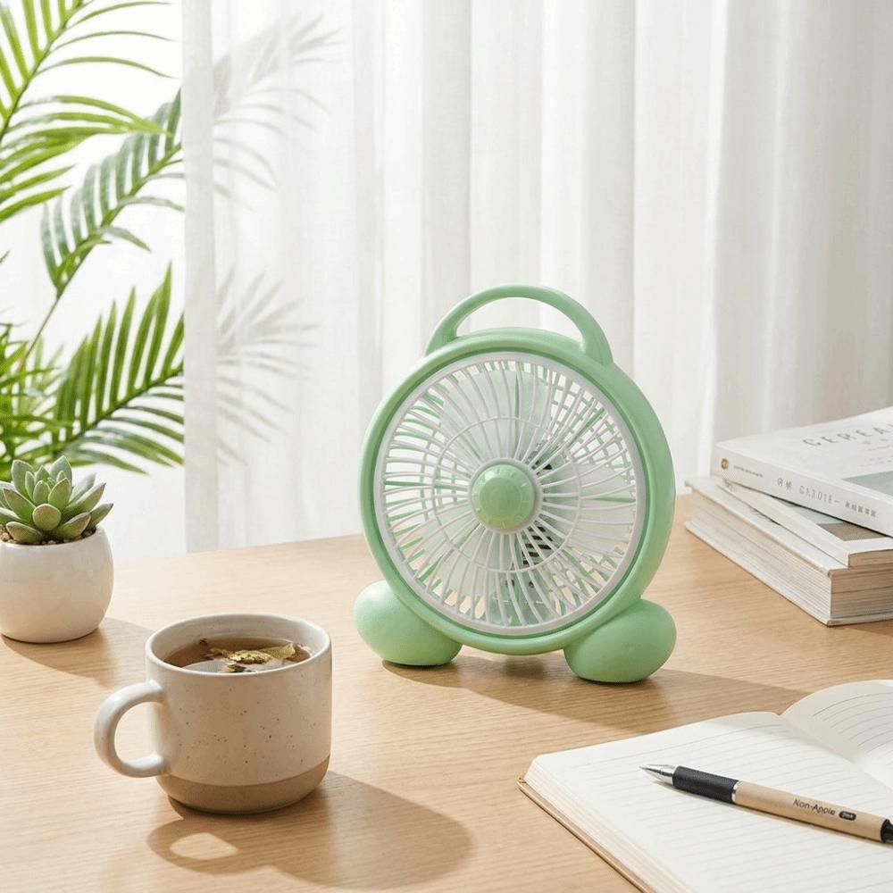 Low Noise Portable Small Table Fan Compact Design Quiet Personal Cooling Fan  Dorm