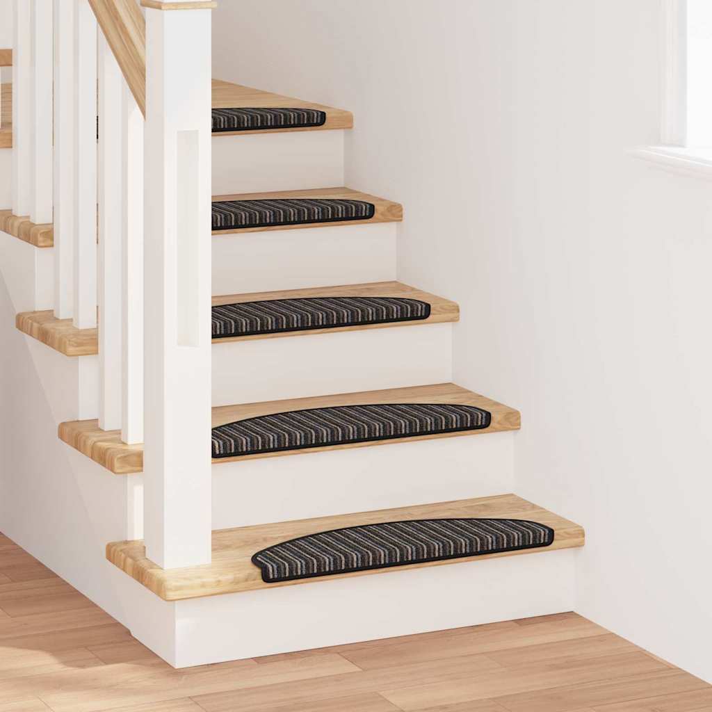 Self Adhesive Stair Treads 15 Pcs Anthracite 65 X 21 X 4 Cm
