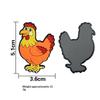 10Pcs 2D Flat Cute Pvc Fridge Magnets Cartoon Farm Animal Dishwasher Magnets With Kitten Puppy Bunny Fun Home/School/Party Decor