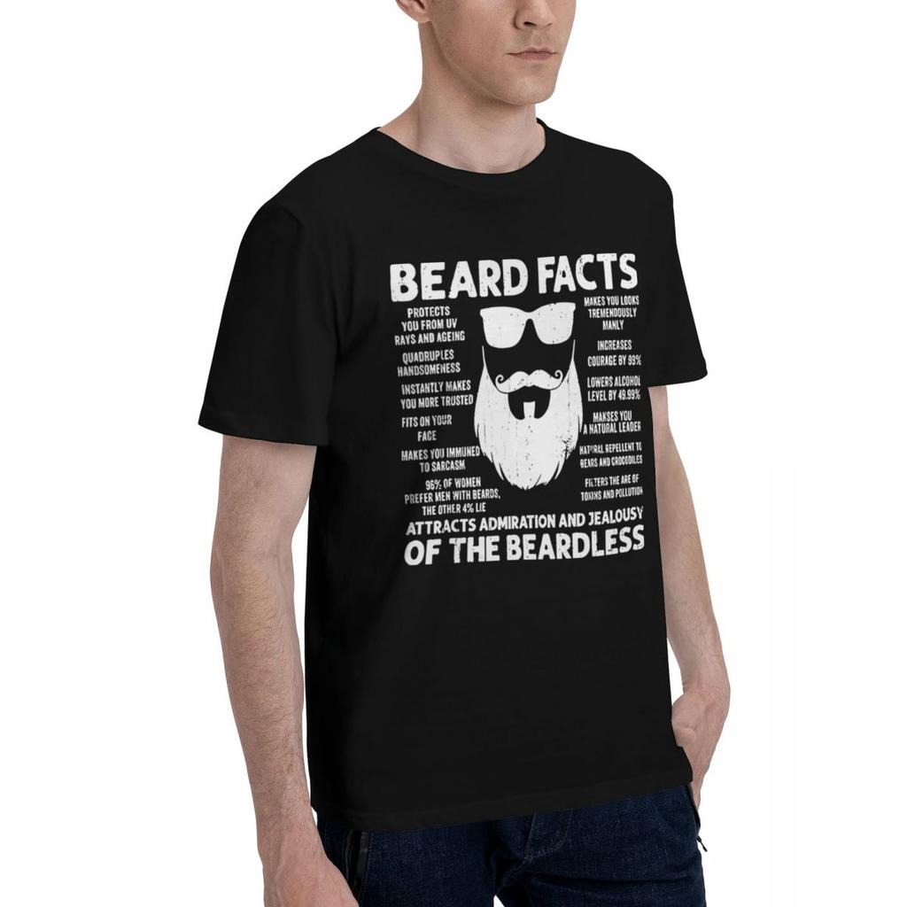 Beard Facts Funny Bearded Men Dad 100 Cotton Casual Breathable Confortable Cute New Gifts And TShirts Funny Gifts