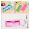 1pc 10cm Ruler Mini Calculator Ultrathin Solar Energy Multifunction Calculator for Children School