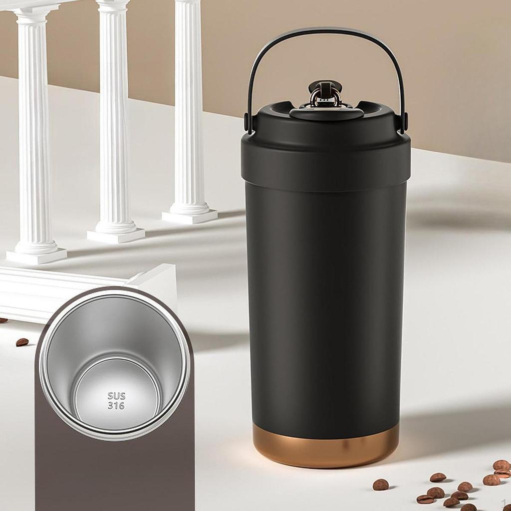 Double Wall Insulated Water Bottle Stainless Steel Tumbler for and Cold Iced Drink Coffee Mug